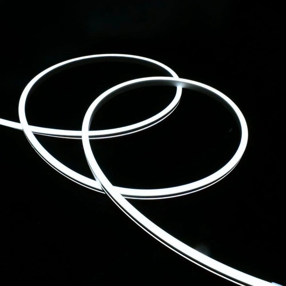 Cool White LED Neon Flex 6000K 24V 6x12mm IP67 Waterproof 1cm Cut 15m | UK LED Lights