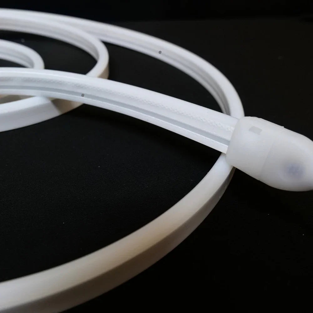 Cool White LED Neon Flex Wireless 8x16mm 120LEDs/m 220V 240V IP65 Waterproof with UK Plug