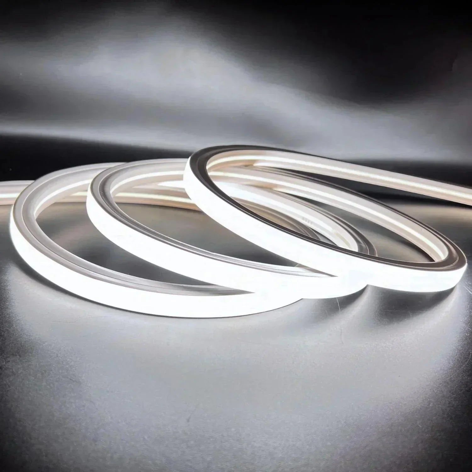 Cool White LED Neon Flex 6000K 16x16mm 220V 240V Top Bending 20cm Cutting IP65 with UK Plug - ATOM LED