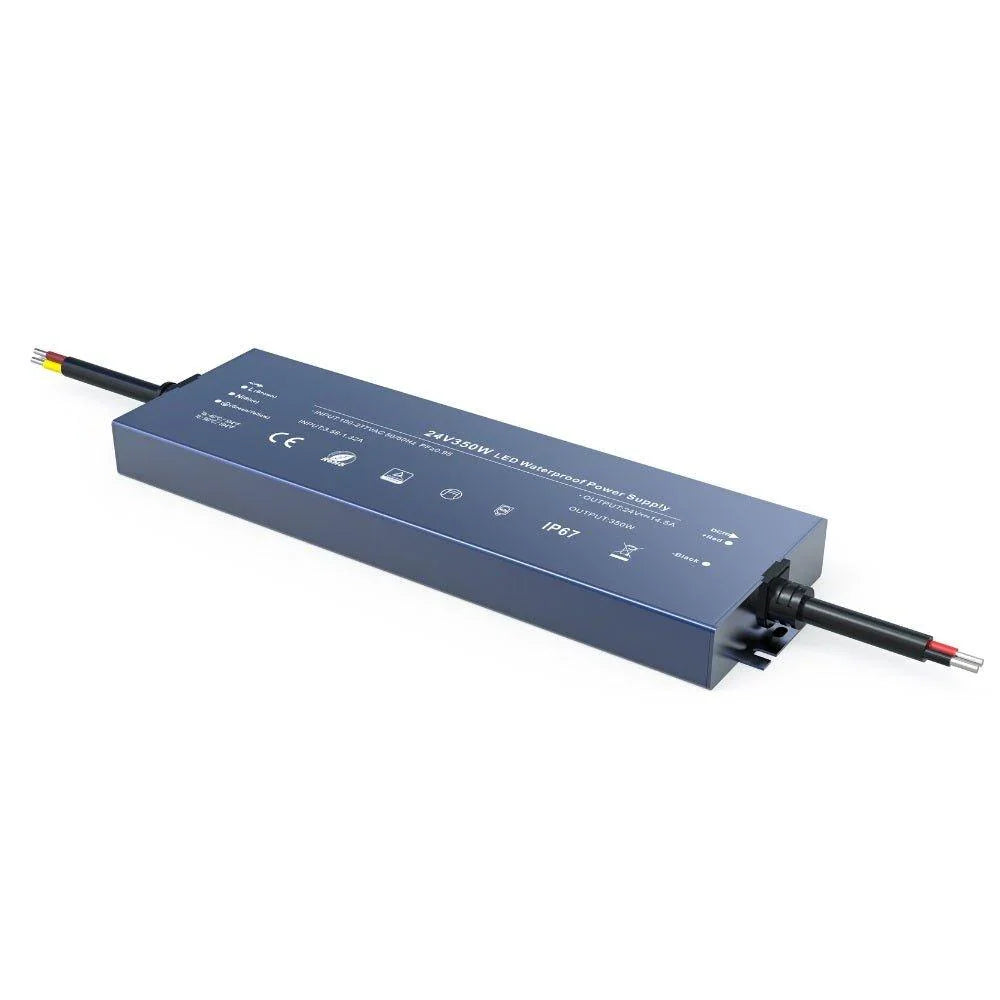 DC 24V LED Power Supply Transformer 100W - 500W IP67 Waterproof - UK LED Lights