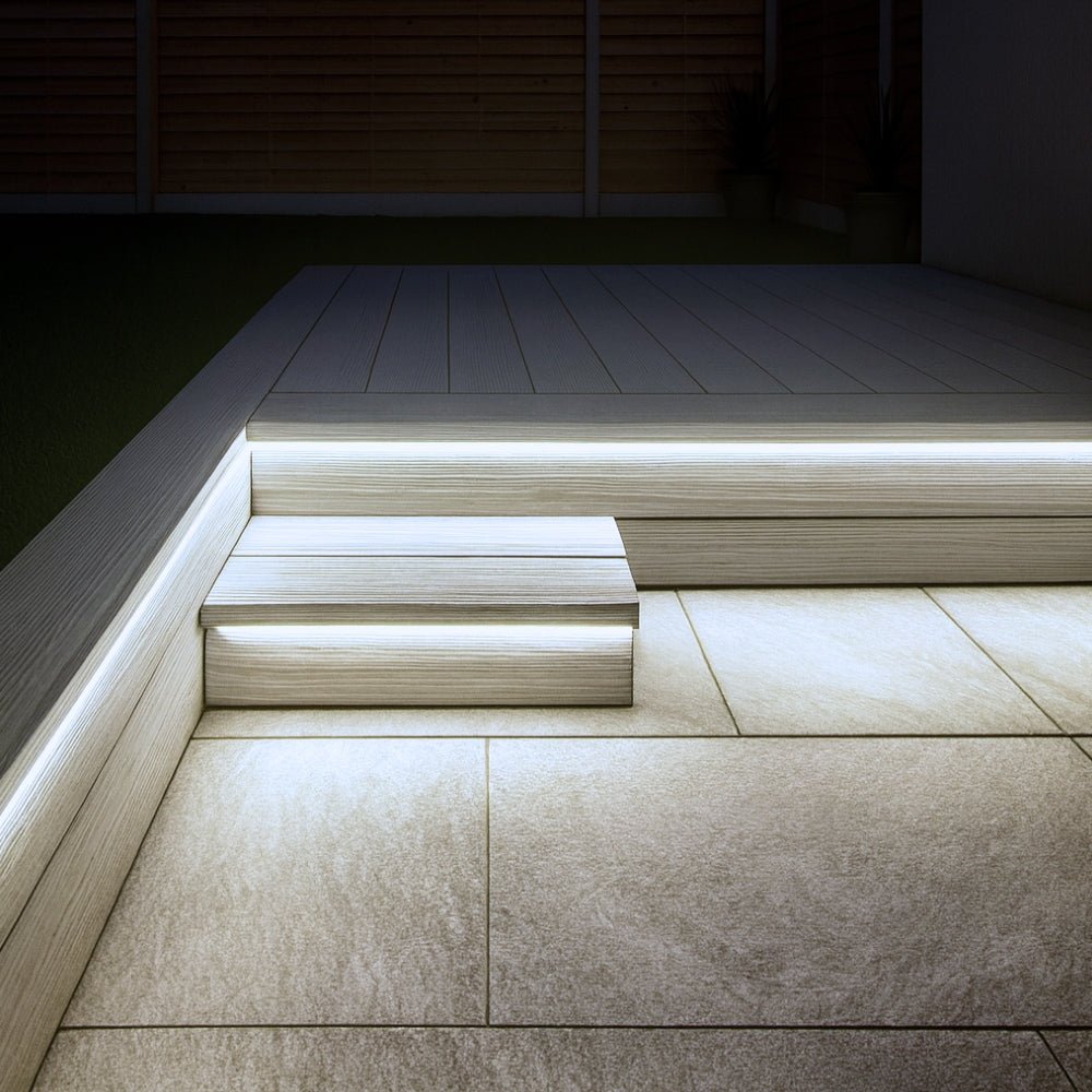 Decking LED Light Cool White Neon Flex 6000K 24V 6x12mm IP67 Waterproof Cut Anywhere - House of LEDS