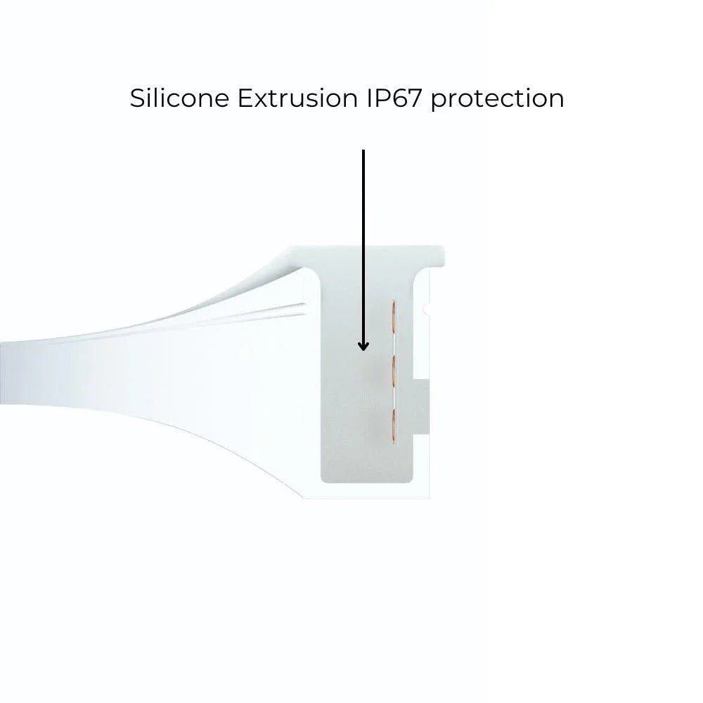 Decking LED Light Natural White Neon Flex 4000K 24V 6x12mm IP67 Waterproof Cut Anywhere - House of LEDS