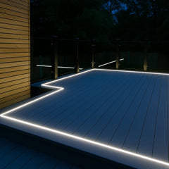Decking LED Light Natural White Neon Flex 4000K 24V 6x12mm IP67 Waterproof Cut Anywhere - House of LEDS