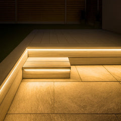 Decking LED Light Warm White Neon Flex 2700K 24V 6x12mm IP67 Waterproof Cut Anywhere - House of LEDS