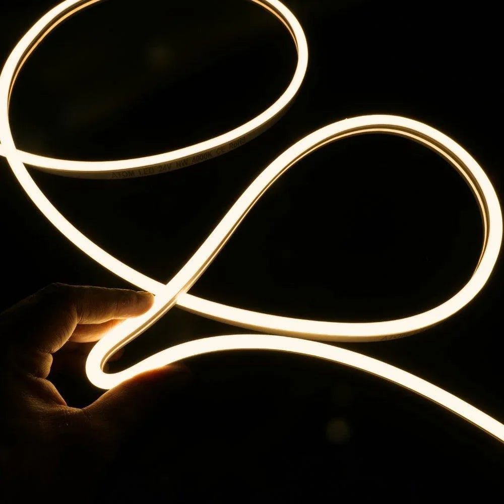 Decking LED Light Warm White Neon Flex 3000K 24V 6x12mm IP67 Waterproof - House of LEDS