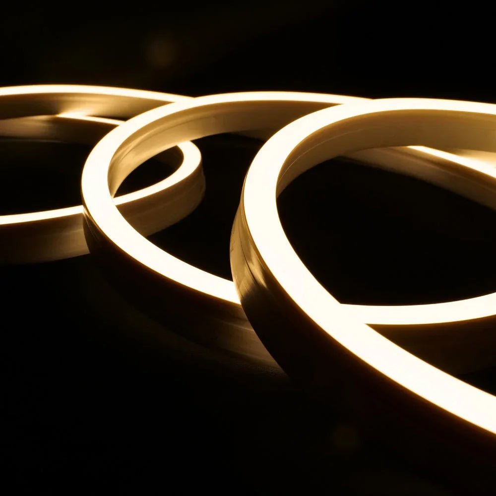 Extra Long Warm White Neon Flex 48V 10x20mm IP68 Waterproof 50m - House of LEDS