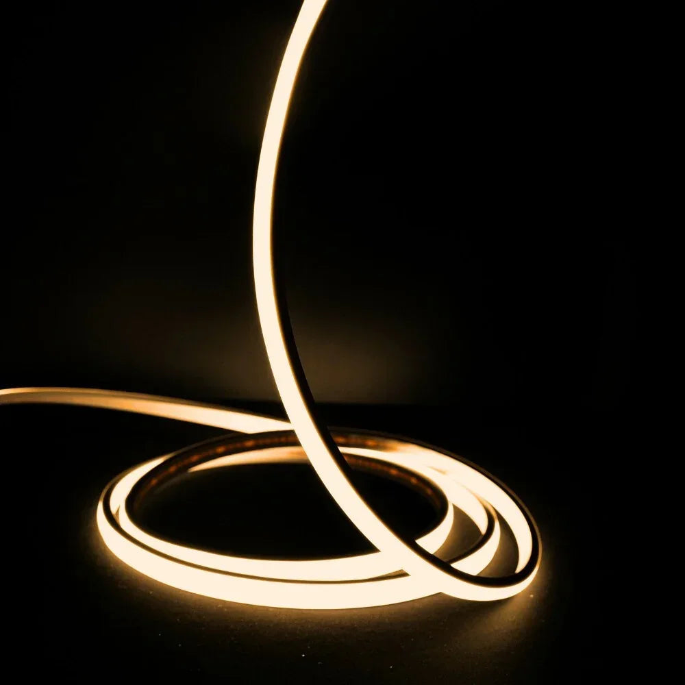 Warm White 3000K COB LED Strip 220V 240V 288 LEDs/m IP65 UK Plug