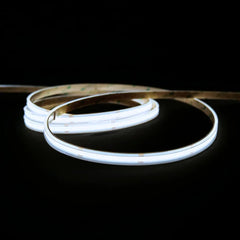 extra long Cool White 6000K COB LED Strip 48V 480LEDs/m IP67 Waterproof 30m Run