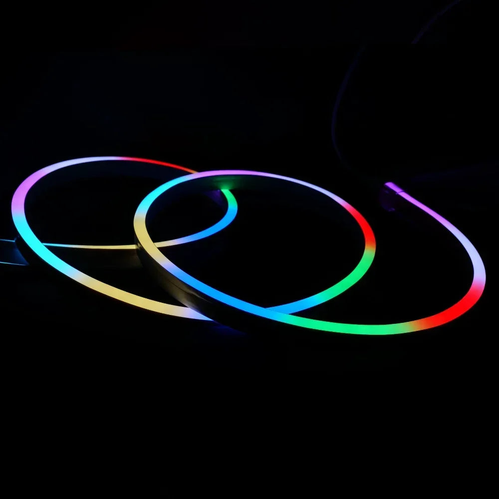 Addressable Digital Pixel RGB Neon Flex 24V 10x20mm IP67 Waterproof WS2811