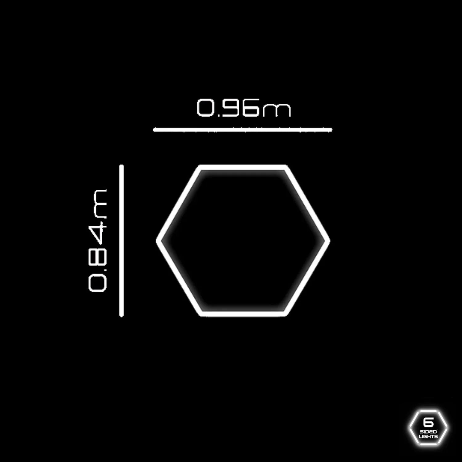 Hexagrid LED Hexagon Ultrabright 6500k LED Hex Lights - 5 Hex Grid System - UK LED Lights