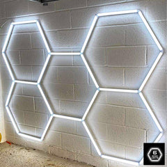 Hexagrid LED Hexagon Ultrabright 6500k LED Hex Lights - 8 Hex Grid System - UK LED Lights