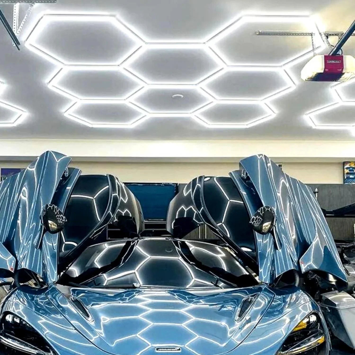 Hexagrid LED Hexagon Ultrabright 6500k LED Hex Lights - 8 Hex Grid System - UK LED Lights
