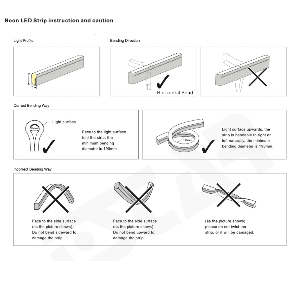 RGB Neon Flex 220V 240V 10x18mm IP65 Wireless WIFI App Control work with Google and Alexa