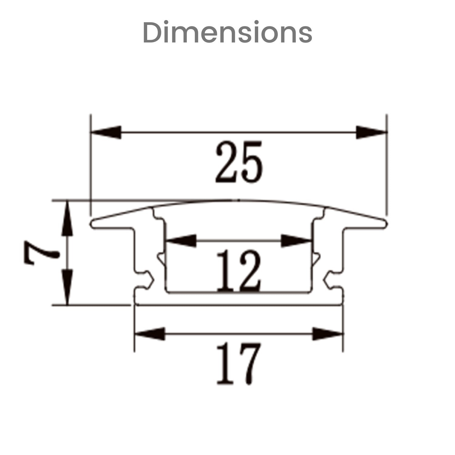 LED Strip Light Aluminium Recessed Profile Milky Cover Cabinet LED Channel - House of LEDS