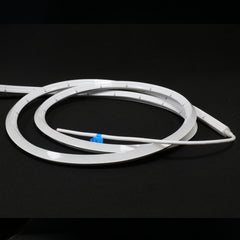 Natural White 4000K 10x10mm dual bend neon flex cut point detail — 4.17cm interval