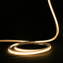 10x10mm top bend neon flex curved over an arch, 2700K warm white, 48V IP67 waterproof