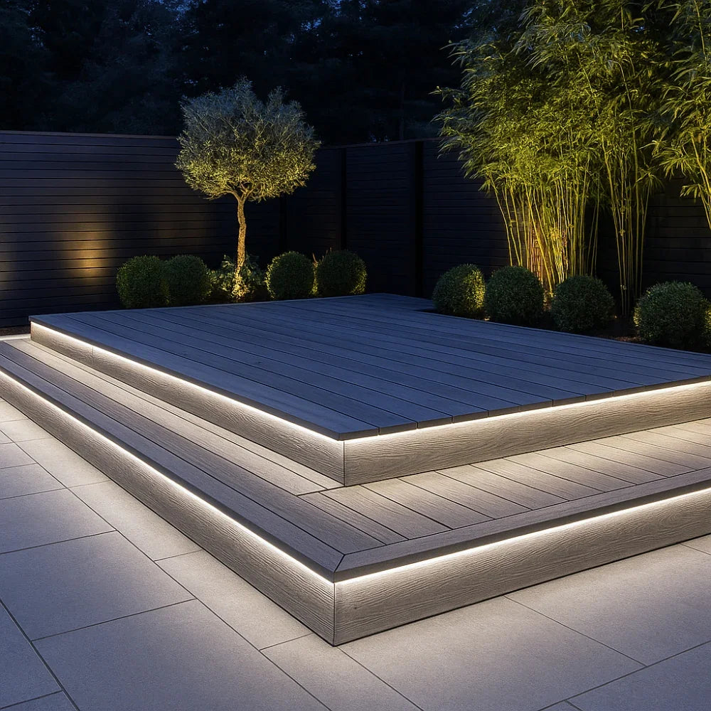 Natural White 4000K — MaxiFlex Driveway LED Lights 8x16mm Ip67 24V 5cm Cut 20 Metre