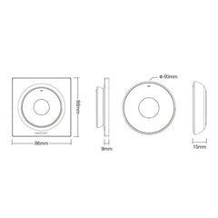 Miboxer K2 Mini Remote (2.4GHz) CCT Bulbs and Controllers
