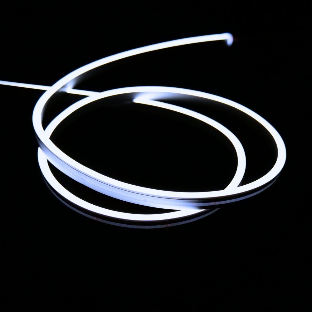 Mini Cool White Neon Flex 6000K 24V 6x12mm IP65 Waterproof 15m - House of LEDS