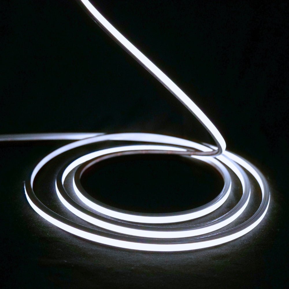 Mini Cool White Neon Flex 6000K 24V Top Bend 4.5x4.5mm IP65 Waterproof 240LEDs/m - House of LEDS