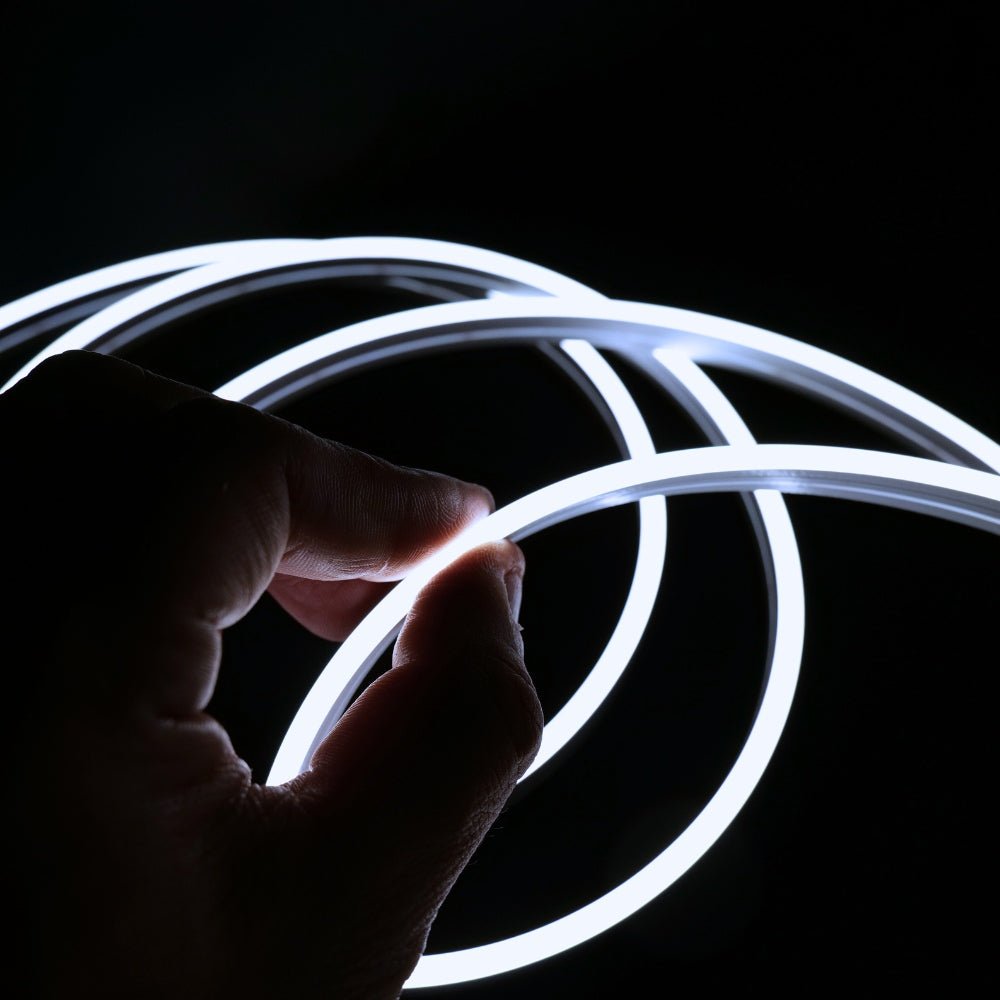 Mini Cool White Neon Flex 6000K 4x8mm IP65 Waterproof 168 LEDs/m - House of LEDS