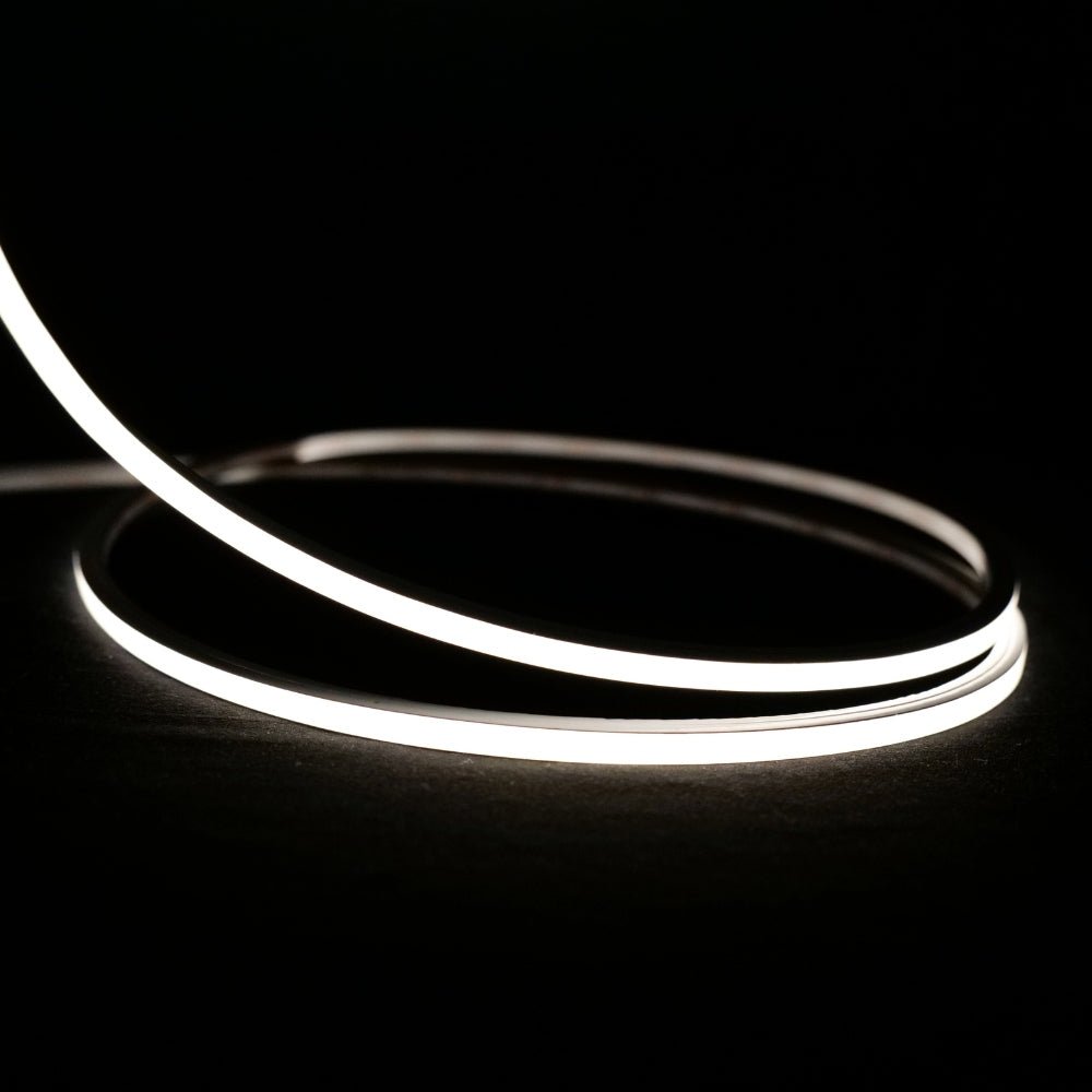 Mini Natural White Neon Flex 4000K 24V Top Bend 4.5x4.5mm IP65 Waterproof 240LEDs/m - House of LEDS