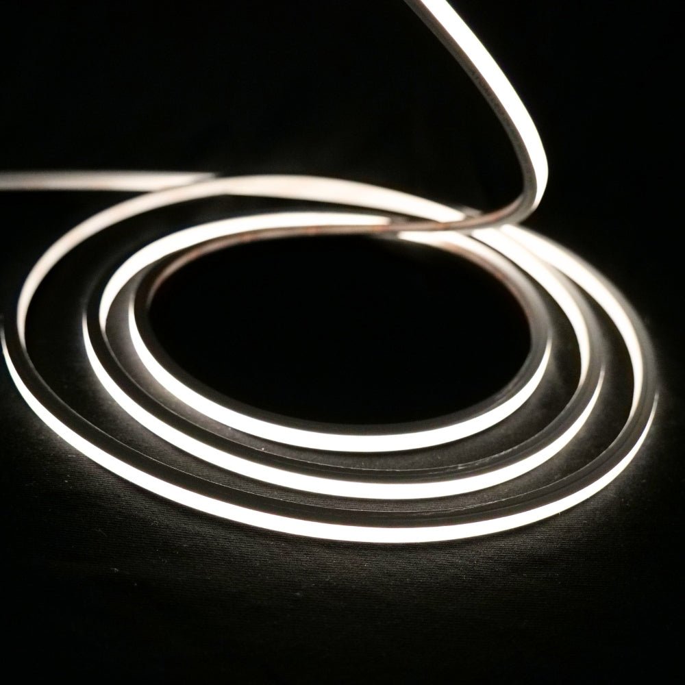 Mini Natural White Neon Flex 4000K 24V Top Bend 4.5x4.5mm IP65 Waterproof 240LEDs/m - House of LEDS
