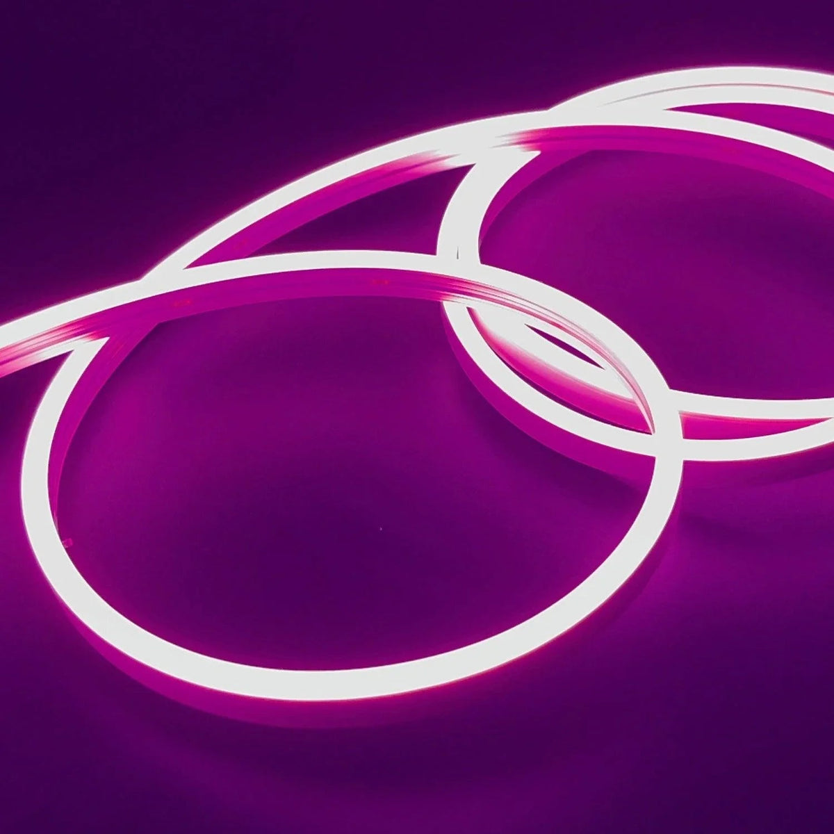 Neon Flex Rosa Mini Pink Neon Flex DC 12V 6x12mm 120LED/m IP65 Waterproof 1cm Cut ...