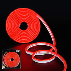 Mini Red LED Neon Flex 12V 6x12mm 120LED/m IP65 Waterproof 1cm Cut - UK LED Lights