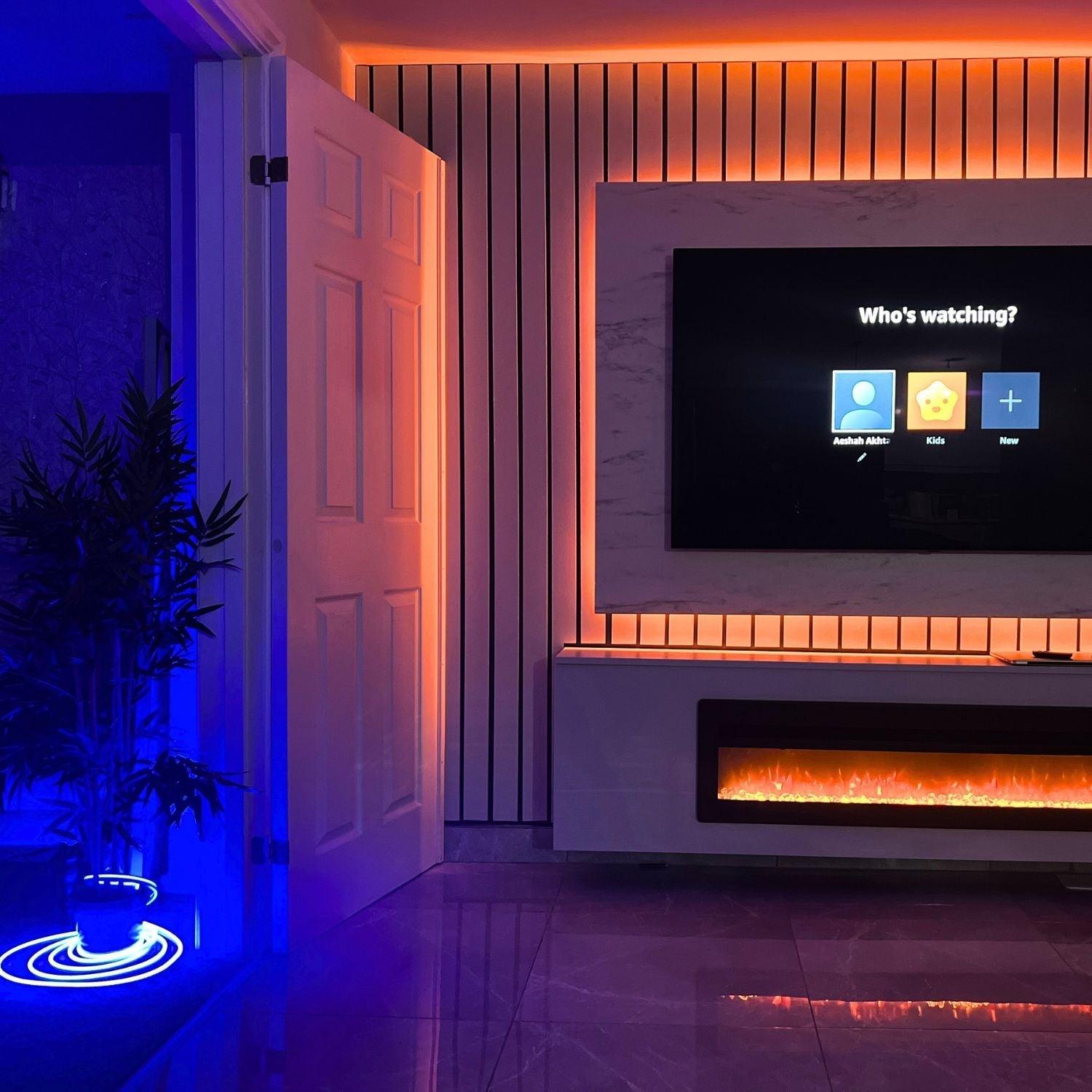 Mini RGB Neon Flex 6x12mm 12V IP65 Waterproof 5cm cut 5m Kit - House of LEDS