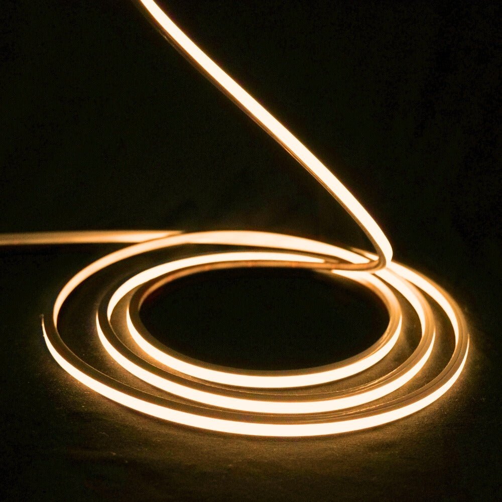 Mini Warm White Neon Flex 2700K 24V Top Bend 4.5x4.5mm IP65 Waterproof 240LEDs/m - House of LEDS