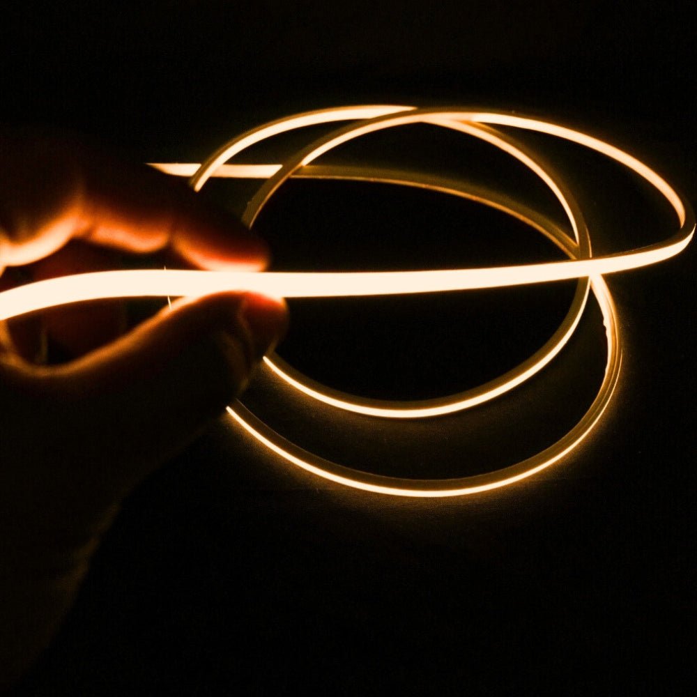 Mini Warm White Neon Flex 2700K 24V Top Bend 4.5x4.5mm IP65 Waterproof 240LEDs/m - House of LEDS