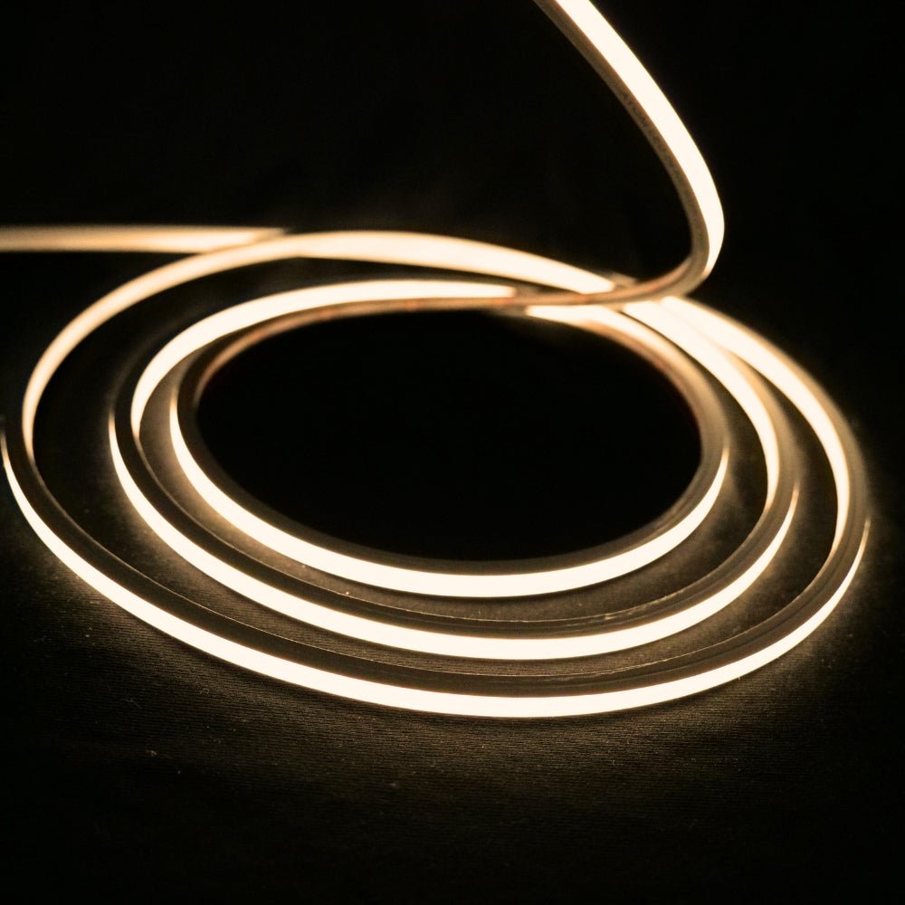 Mini Warm White Neon Flex 3000K 24V Top Bend 4.5x4.5mm IP65 Waterproof 240LEDs/m - House of LEDS