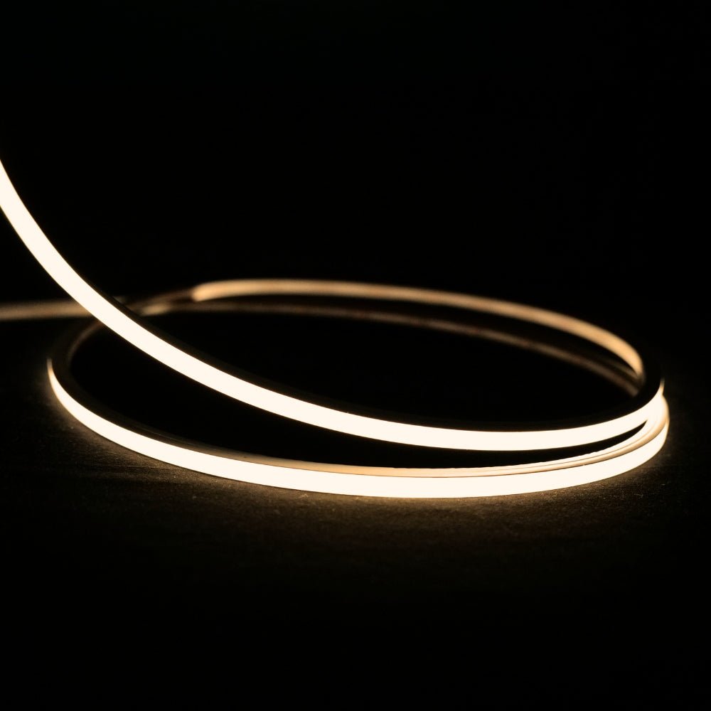Mini Warm White Neon Flex 3000K 24V Top Bend 4.5x4.5mm IP65 Waterproof 240LEDs/m - House of LEDS