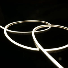 Natural White 4000K LED neon flex 8x16mm IP67 — 24V outdoor waterproof, dot-free 120 LEDs/m