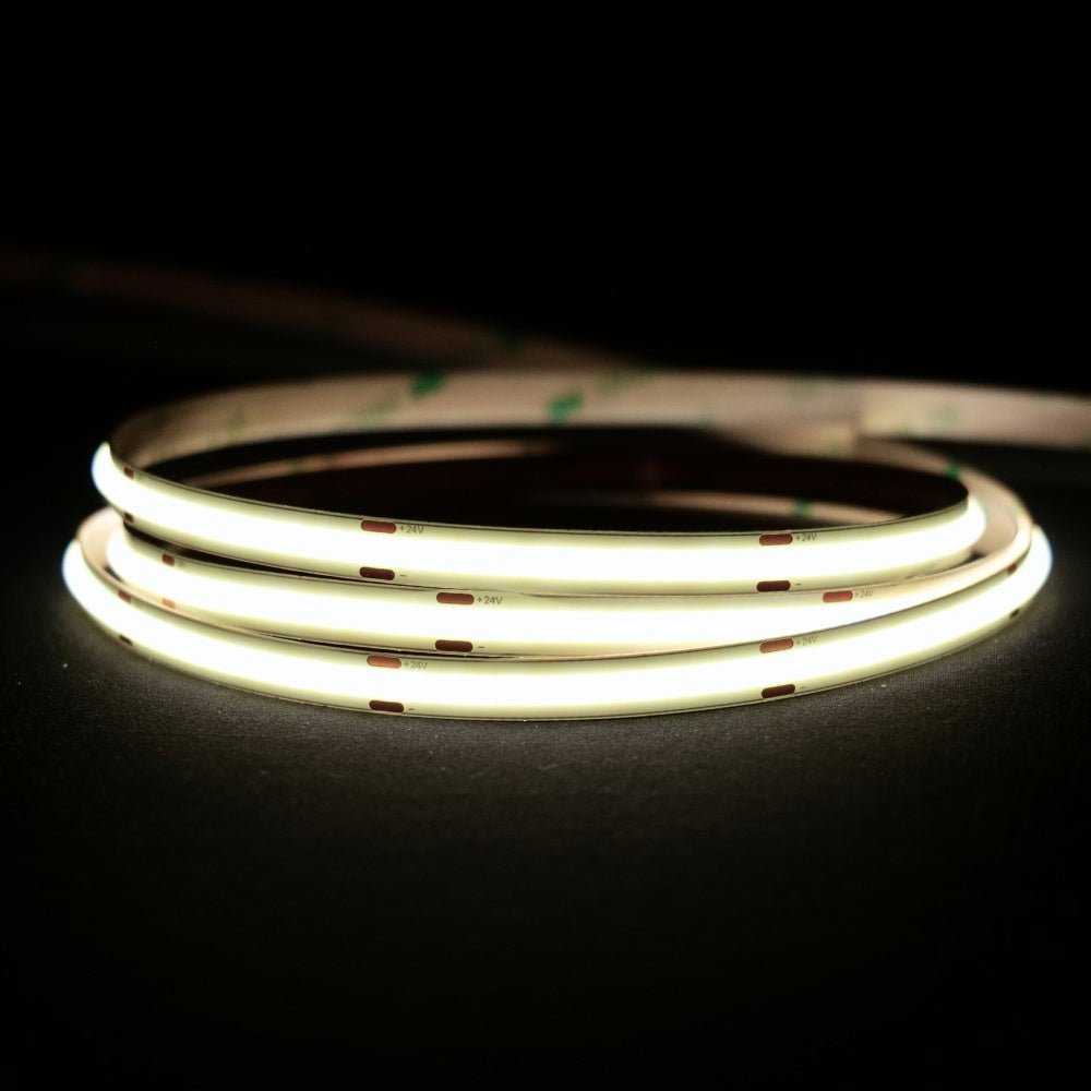Natural White 4000K COB LED Strip 24V 480LEDs/m IP20 20m Run - House of LEDS