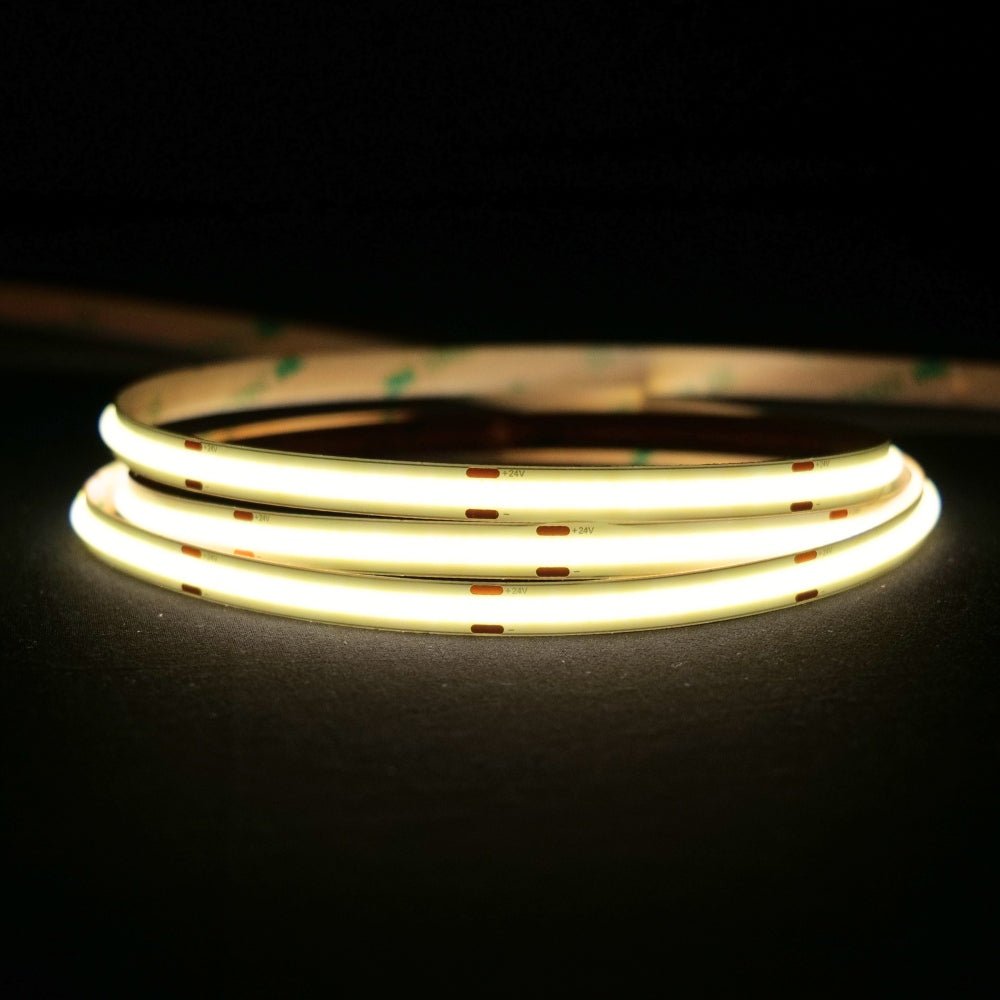 Natural White 4000K COB LED Strip 24V 480LEDs/m IP20 20m Run - House of LEDS