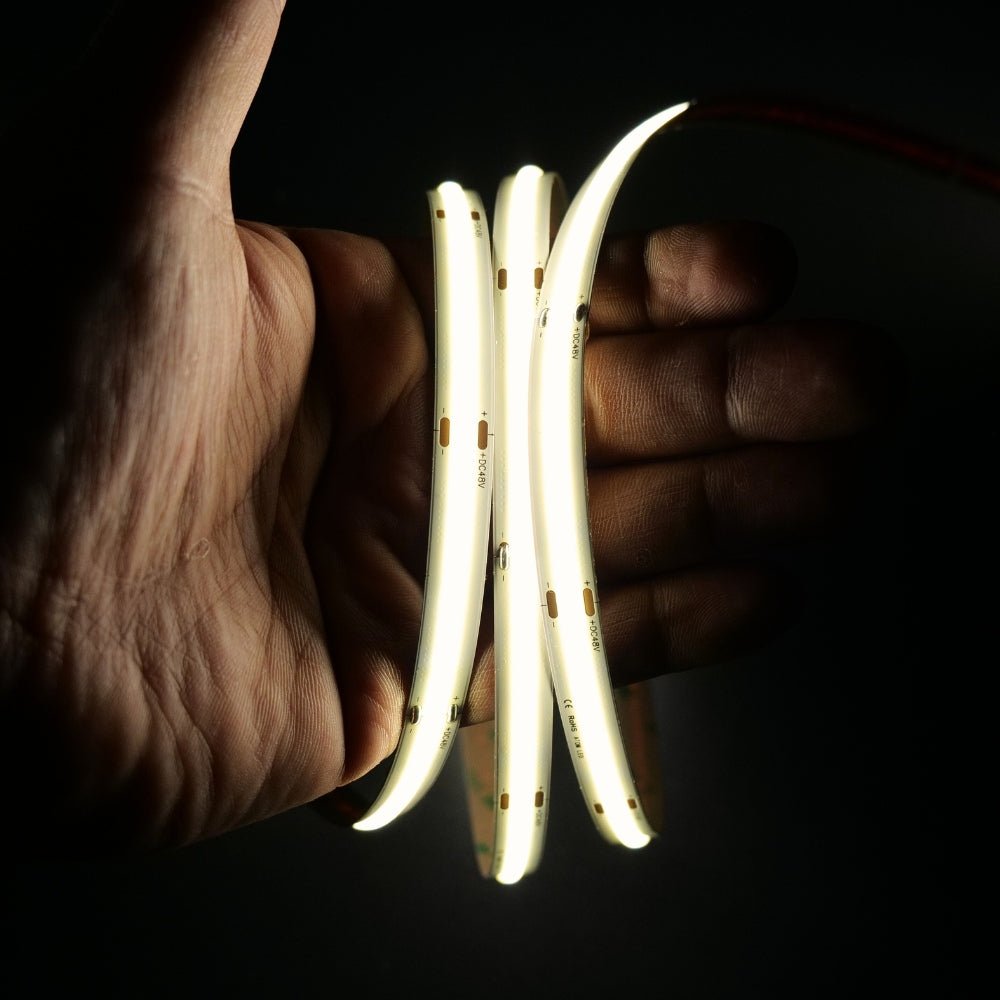 Natural White 4000K COB LED Strip 24V 480LEDs/m IP20 20m Run - House of LEDS