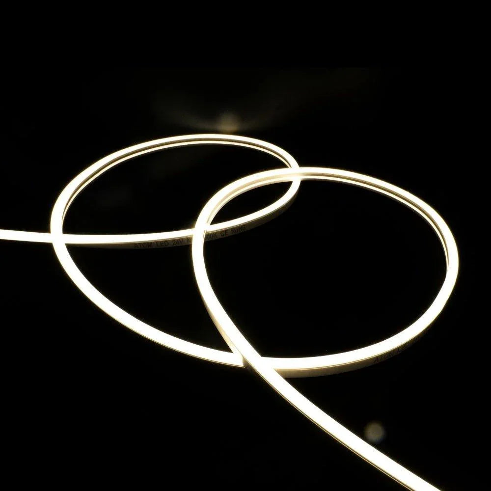 Natural White LED Neon Flex 4000K 24V 6x12mm IP67 Waterproof 1cm Cut 15m | UK LED Lights