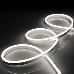 Natural White Neon Flex 4000K DC 12V IP65 Waterproof 8x16mm 120 LEDs/M - UK LED Lights