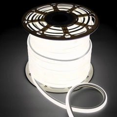 Natural White LED Neon Flex 16x16mm D Shape Vertical Bending 120LEDs/m 220V 240V IP67 Waterproof with UK Plug - ATOM LED