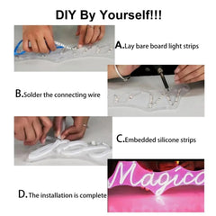 Pink Silicone Neon Flex Tube Diffuser Body for LED Strip Lights Neon Signs 8mm - UK LED Lights