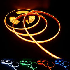 RGB COB LED Strip 24V IP20 non - Waterproof 576 LEDs/m 8mm wide - House of LEDS