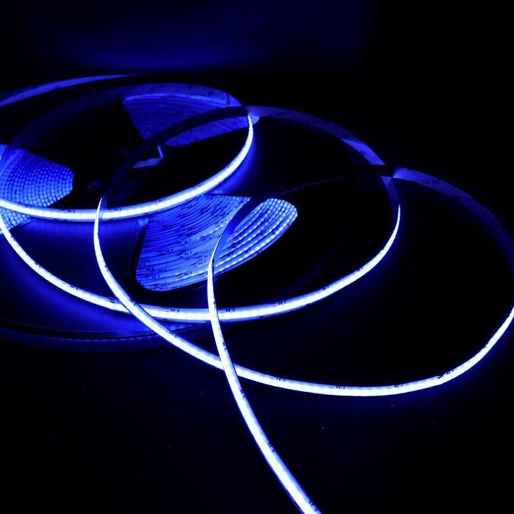 RGB COB LED Strip 24V IP20 non-Waterproof 840 LEDs/m 10mm wide - UK LED Lights