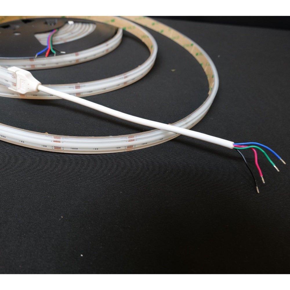RGB COB LED Strip 24V IP67 Waterproof 840 LEDs/m 5cm Cut - House of LEDS