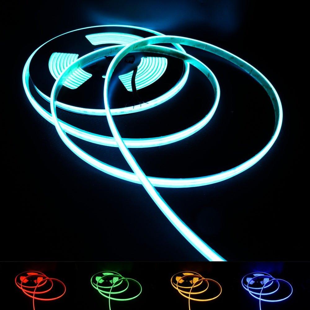 RGB COB LED Strip 24V IP67 Waterproof 840 LEDs/m 5cm Cut - House of LEDS