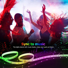 RGB LED Strip 12V IP20 Non-Waterproof 300LEDs 10 Metre WiFi Wireless Control Kit - UK LED Lights