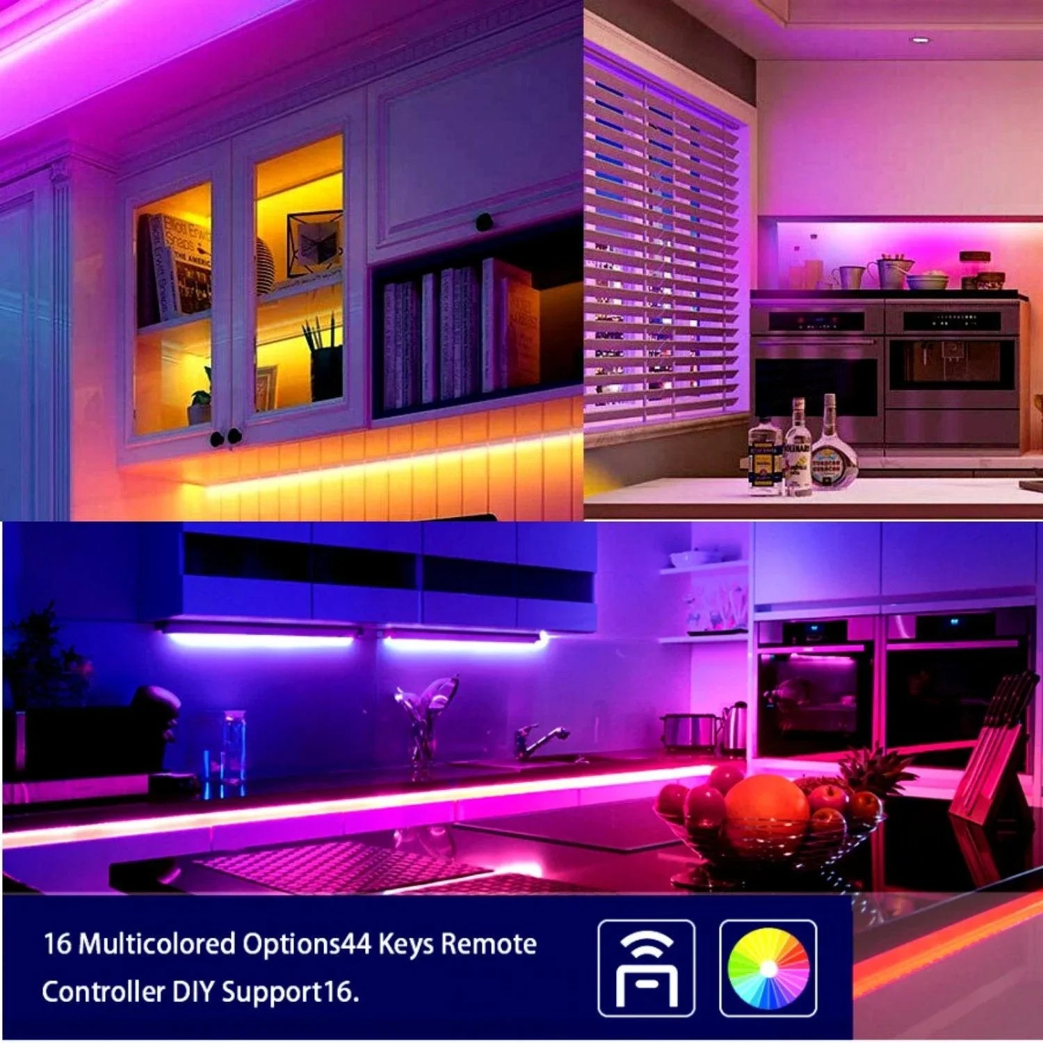 RGB LED Strip DC 24V 10m One Length 5050 IP20 Non-Waterproof 60LED/m - UK LED Lights