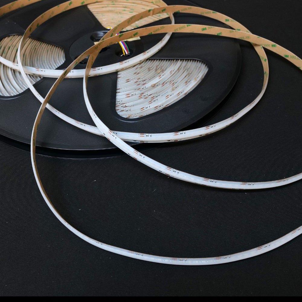 RGBW (3000K) COB LED Strip 24V IP20 non-Waterproof 784 LEDs/m 10mm wide - UK LED Lights
