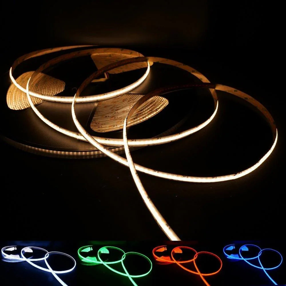 RGBW (3000K) COB LED Strip 24V IP20 non-Waterproof 784 LEDs/m 10mm wide - UK LED Lights